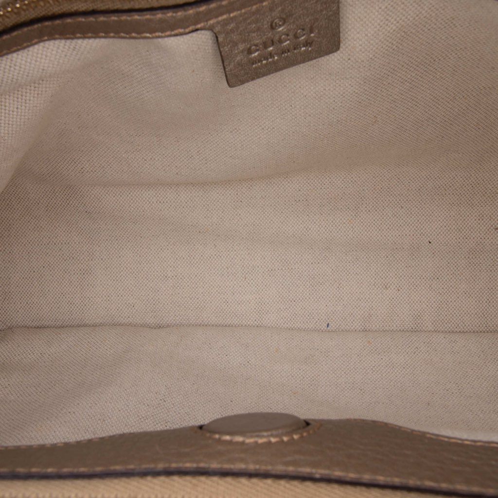 Gucci Medium Calfskin Bamboo Shopper Satchel - Side view