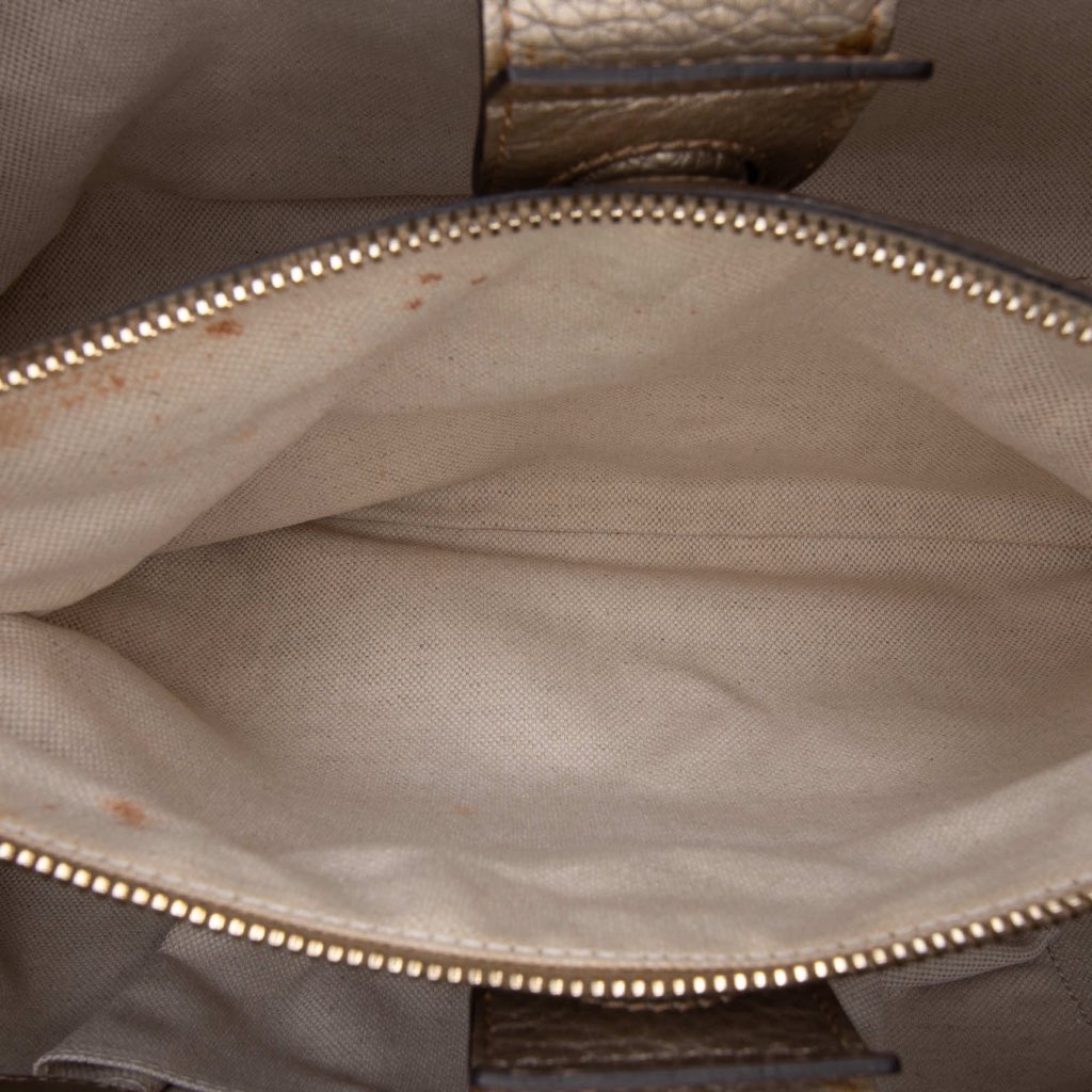 Gucci Medium Calfskin Bamboo Shopper Satchel - Detail 1