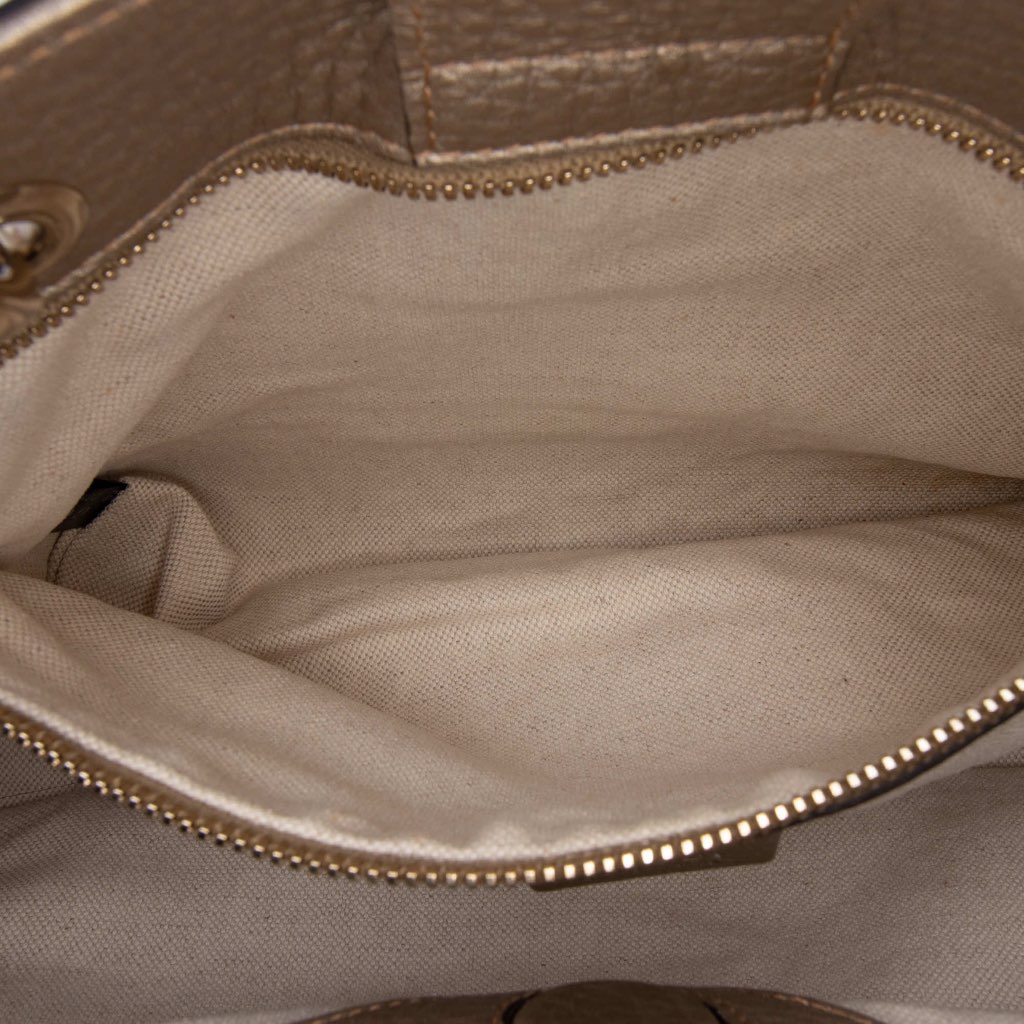 Gucci Medium Calfskin Bamboo Shopper Satchel - Detail 2