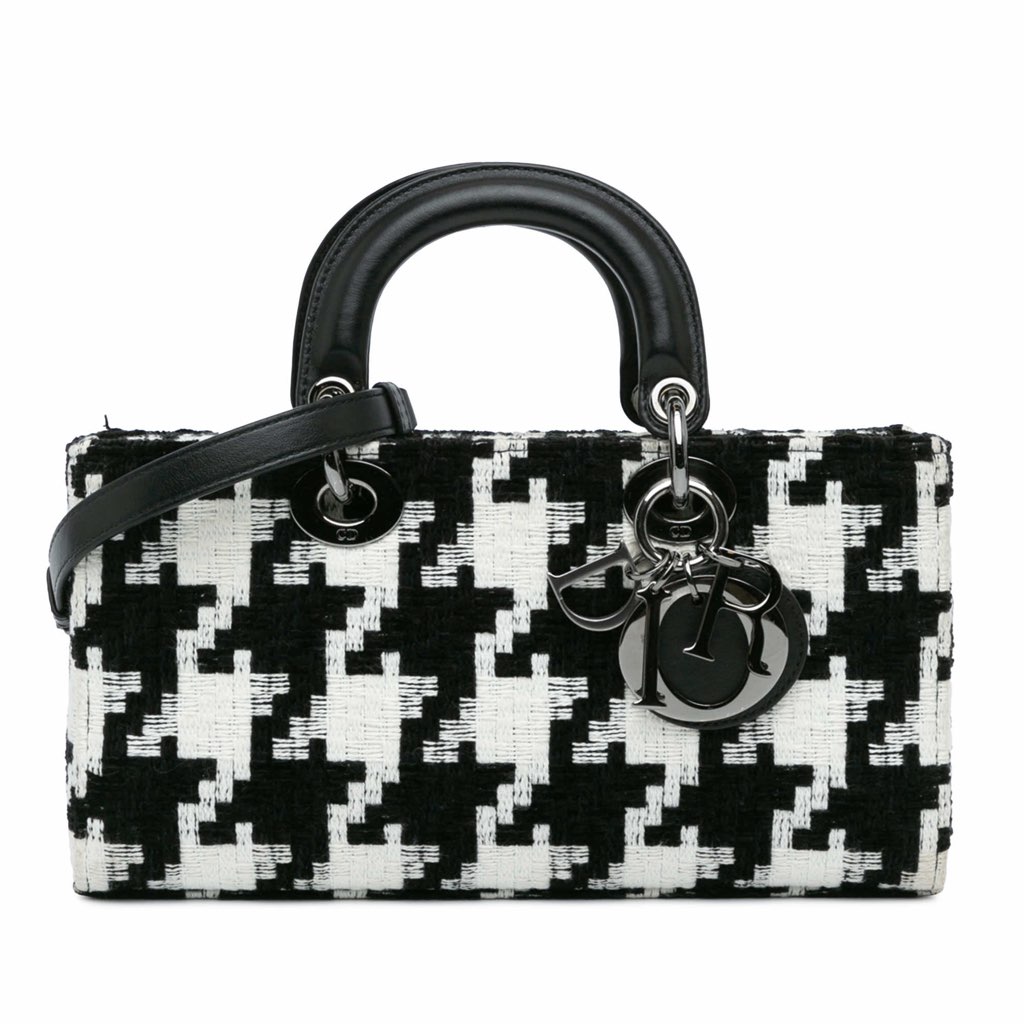 Dior Medium Canvas Macro Houndstooth Lady D Joy