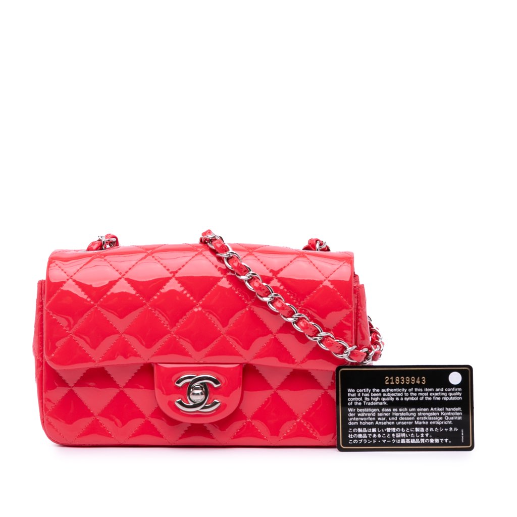 Chanel Mini Rectangular Classic Patent Single Flap - Image 14