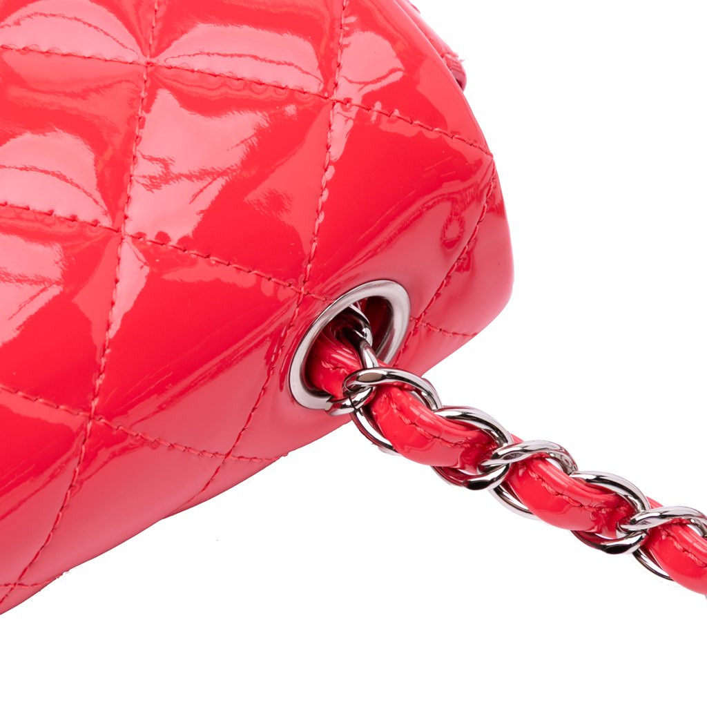 Chanel Mini Rectangular Classic Patent Single Flap - Image 12