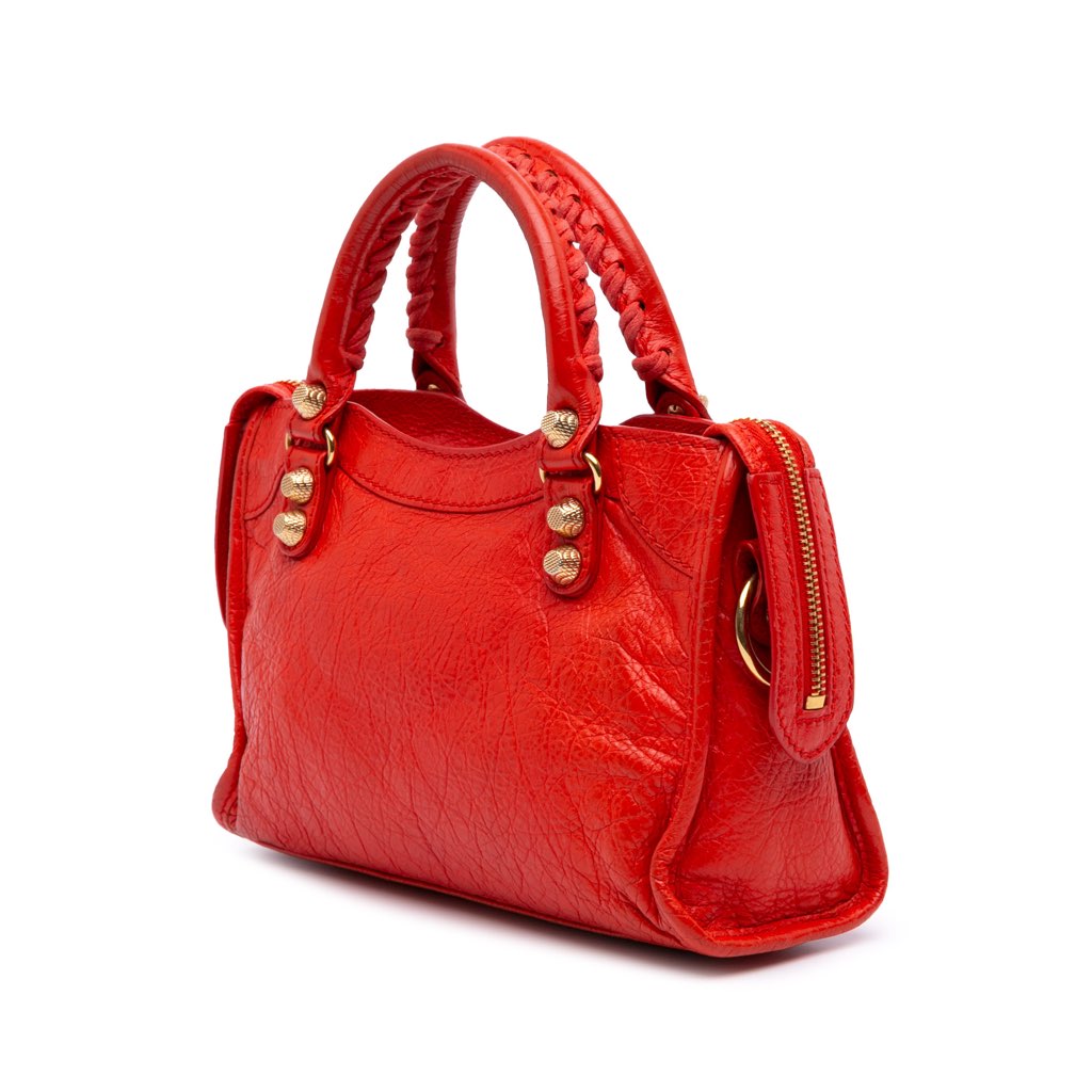 Balenciaga Mini Lambskin Motocross City Giant 21 Satchel - 2