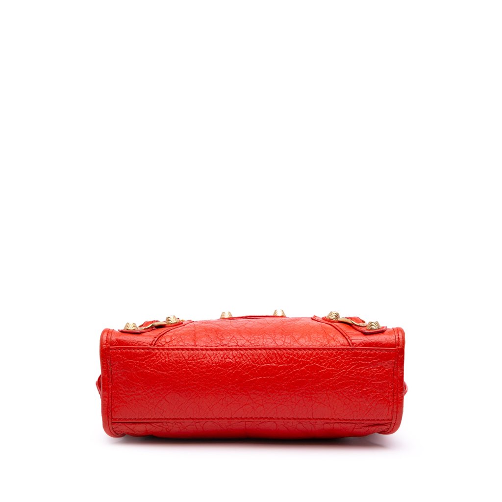 Balenciaga Mini Lambskin Motocross City Giant 21 Satchel - 3