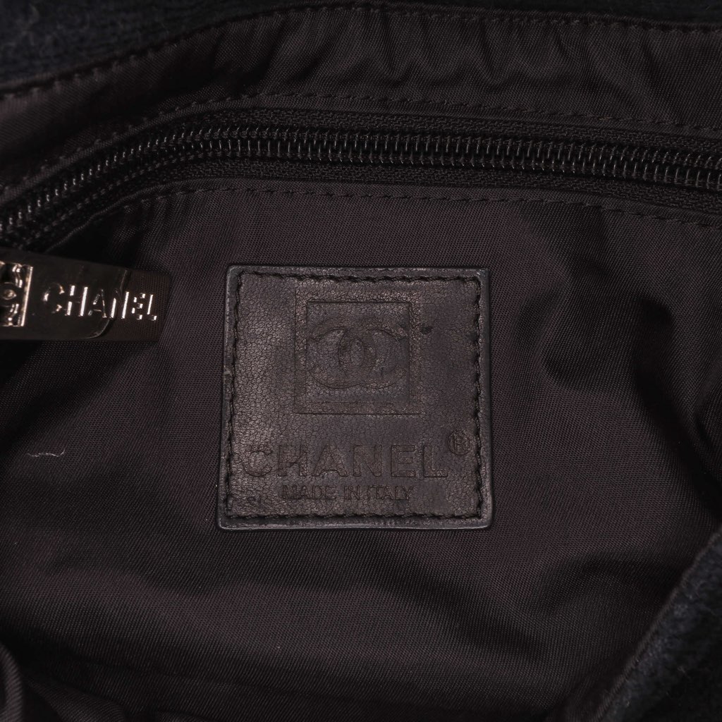 Chanel Terry Cloth CC Sport Line Shoulder Bag - Side view