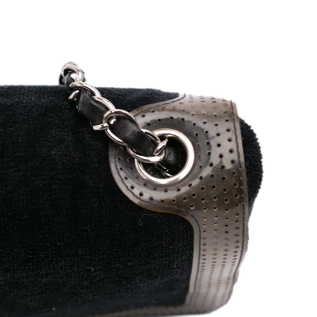 Chanel Terry Cloth CC Sport Line Shoulder Bag - Image 11