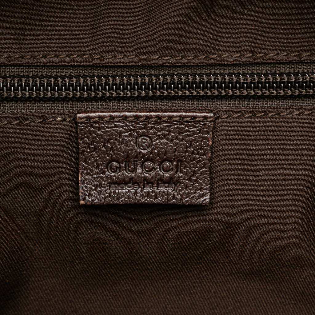 Gucci Medium GG Canvas Web Half Moon Crossbody - 5