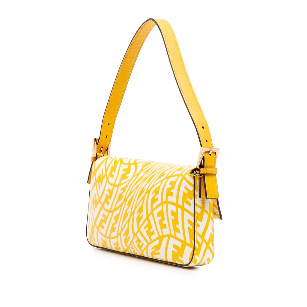 Fendi Sarah Coleman Zucca Coated Canvas 1997 Vertigo Baguette - 2