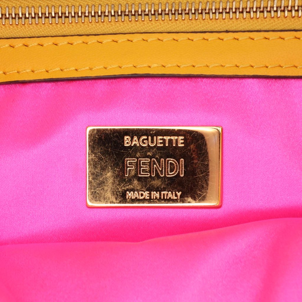 Fendi Sarah Coleman Zucca Coated Canvas 1997 Vertigo Baguette - 5