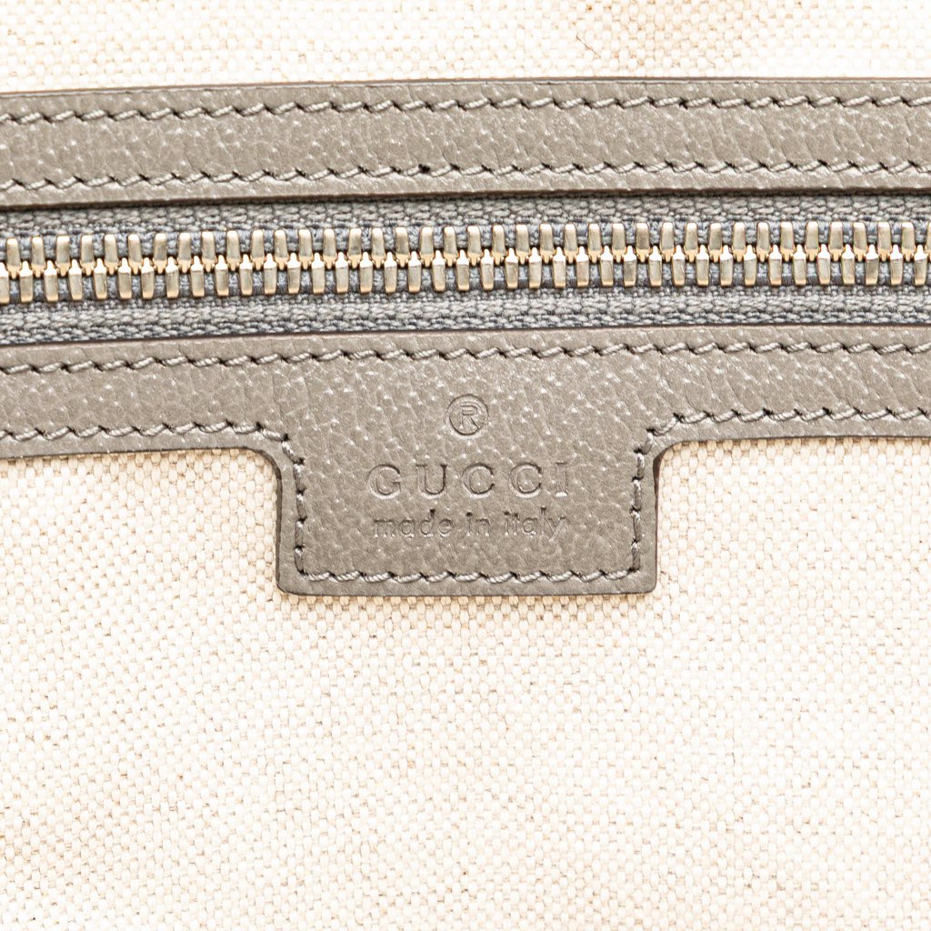 Gucci Canvas Embossed Logo Tote - 5