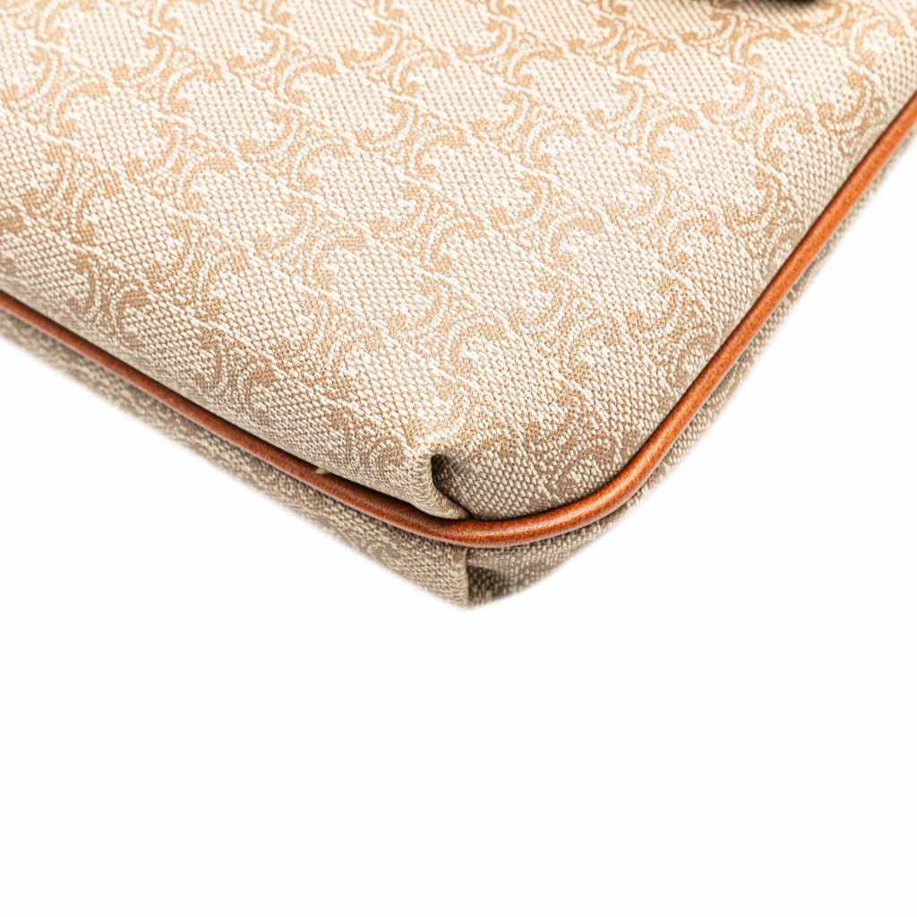 Celine Macadam Coated Canvas Clutch - Image 10