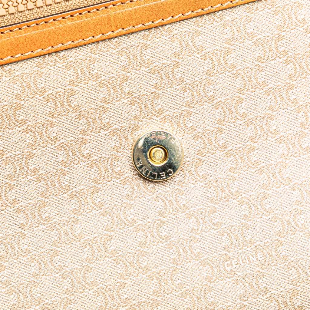 Celine Macadam Coated Canvas Clutch - Image 11