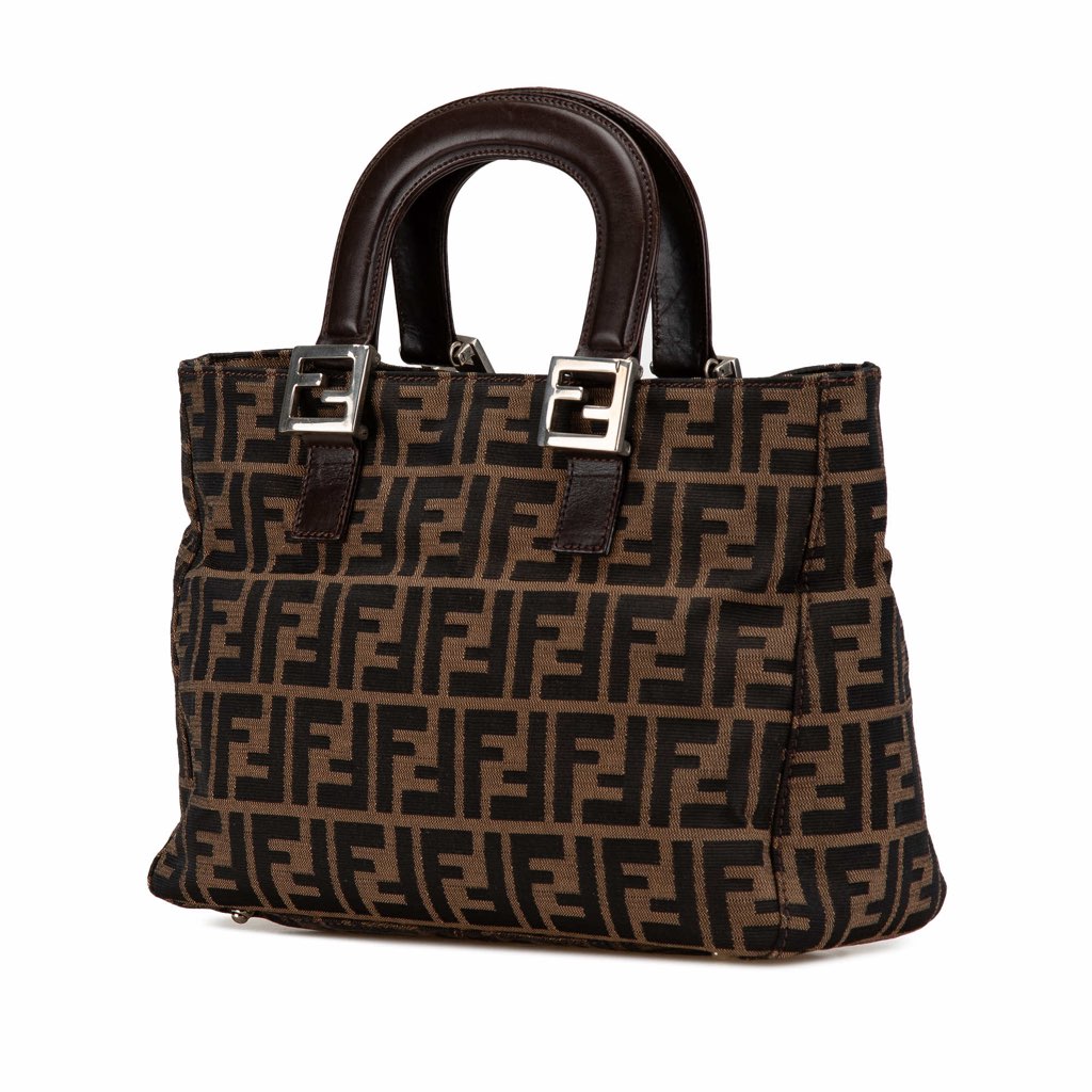 Fendi Small Zucca Canvas Twins Tote - 2