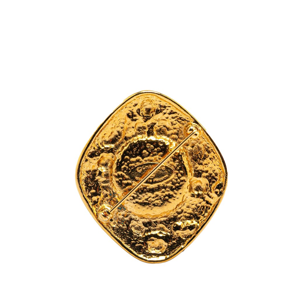 Chanel Gold Plated Faux Pearl Brooch - 2