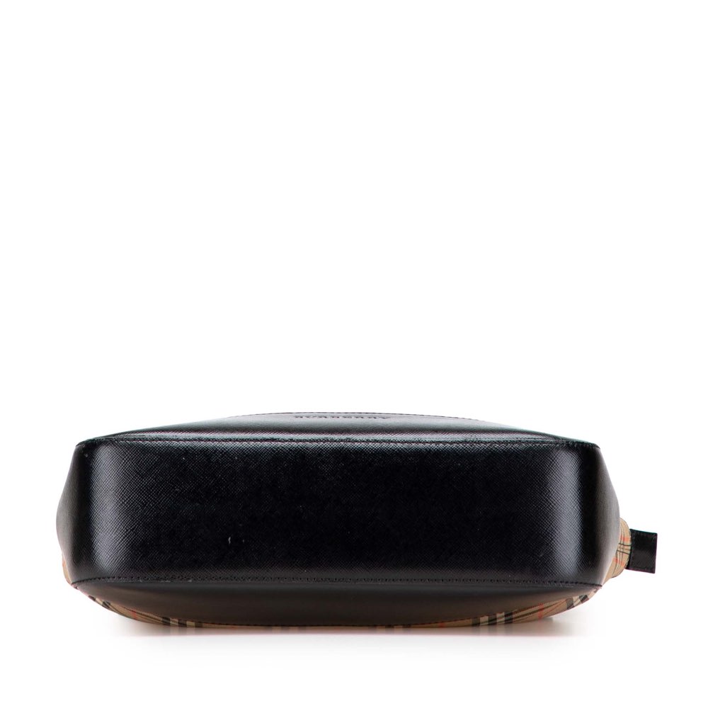 Burberry Haymarket Check Canvas Shoulder Bag - Image 6