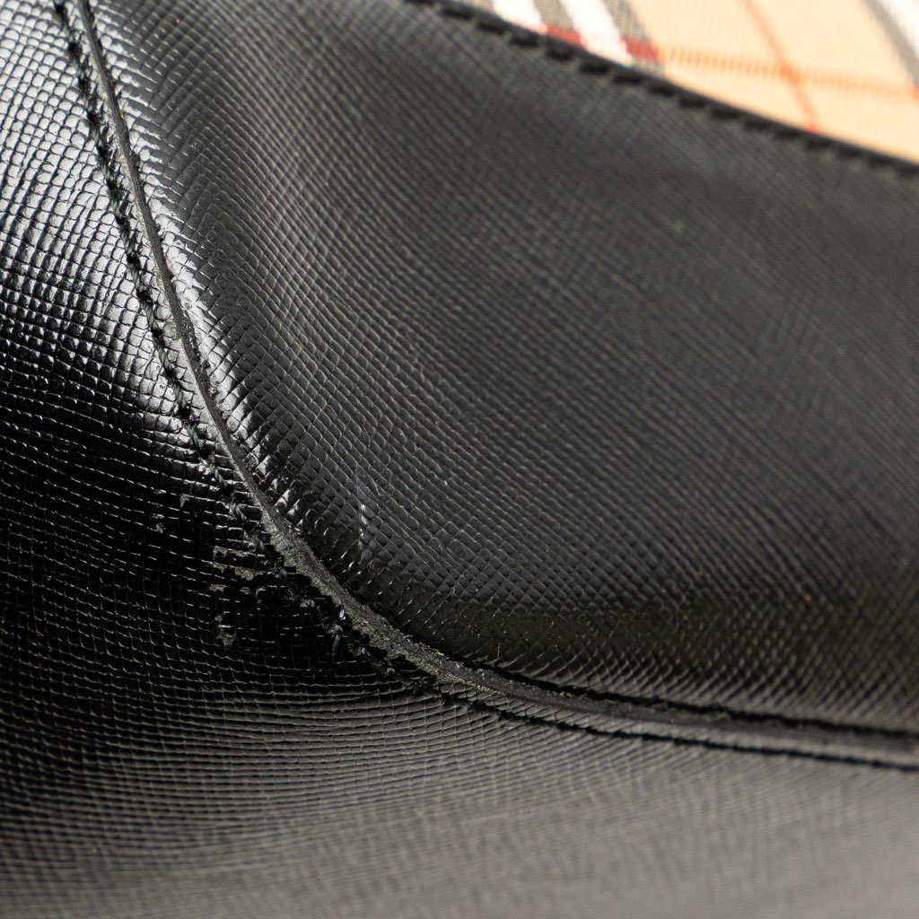 Burberry Haymarket Check Canvas Shoulder Bag - Image 10