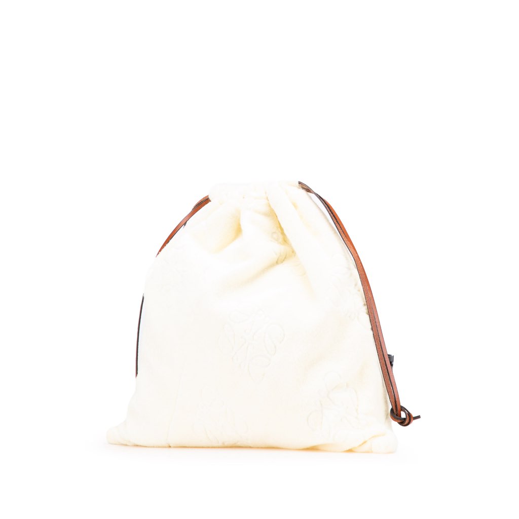 Loewe Paulas Ibiza Anagram Towelling Drawstring Pouch - 2