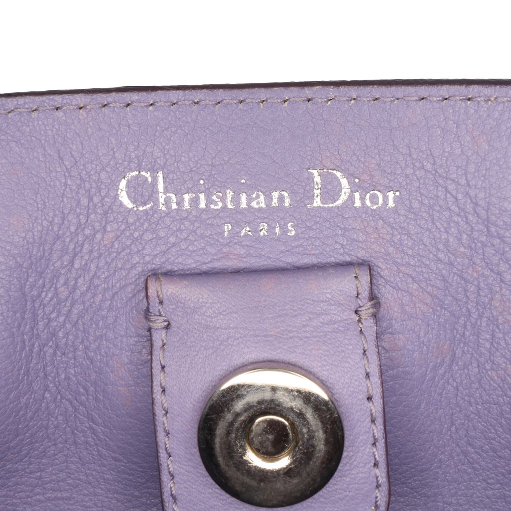 Dior Medium Leather Diorissimo Satchel - 5