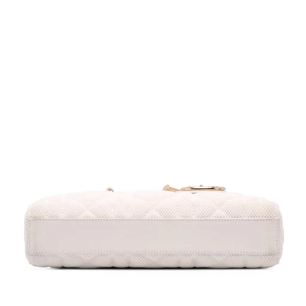 Dior Medium Technical Fabric Macrocannage Lady D Joy White Good - Inside View