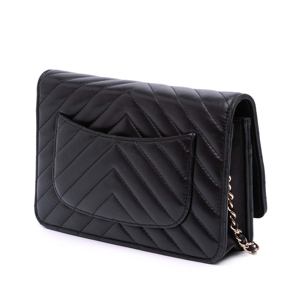 Chanel CC Chevron Lambskin Wallet On Chain - 2