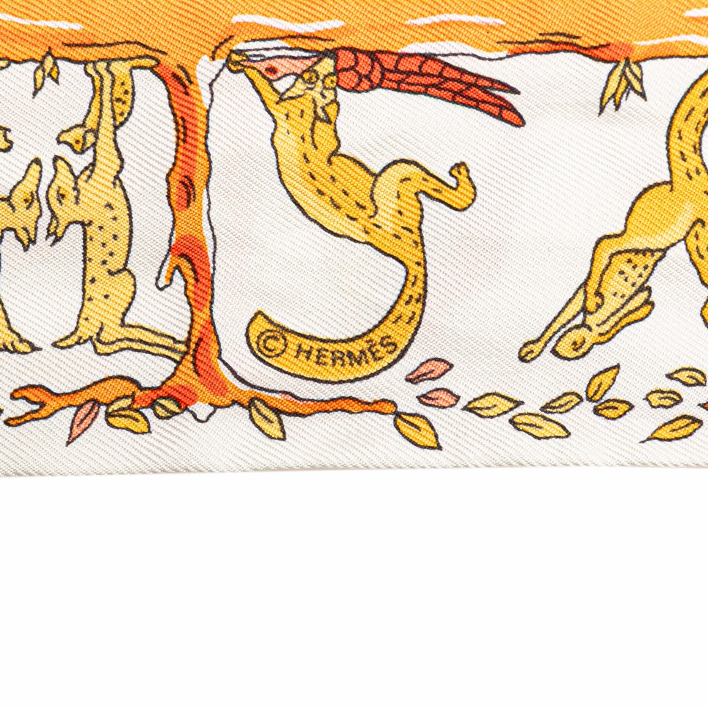 Hermès Alphabet Twilly Silk Scarf - 4