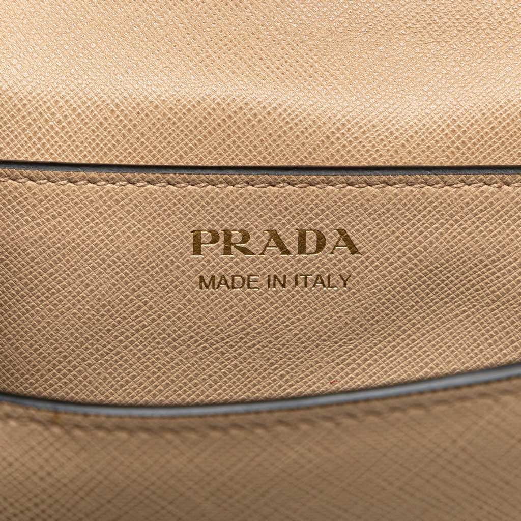 Prada Saffiano Turn Lock Crossbody - 5