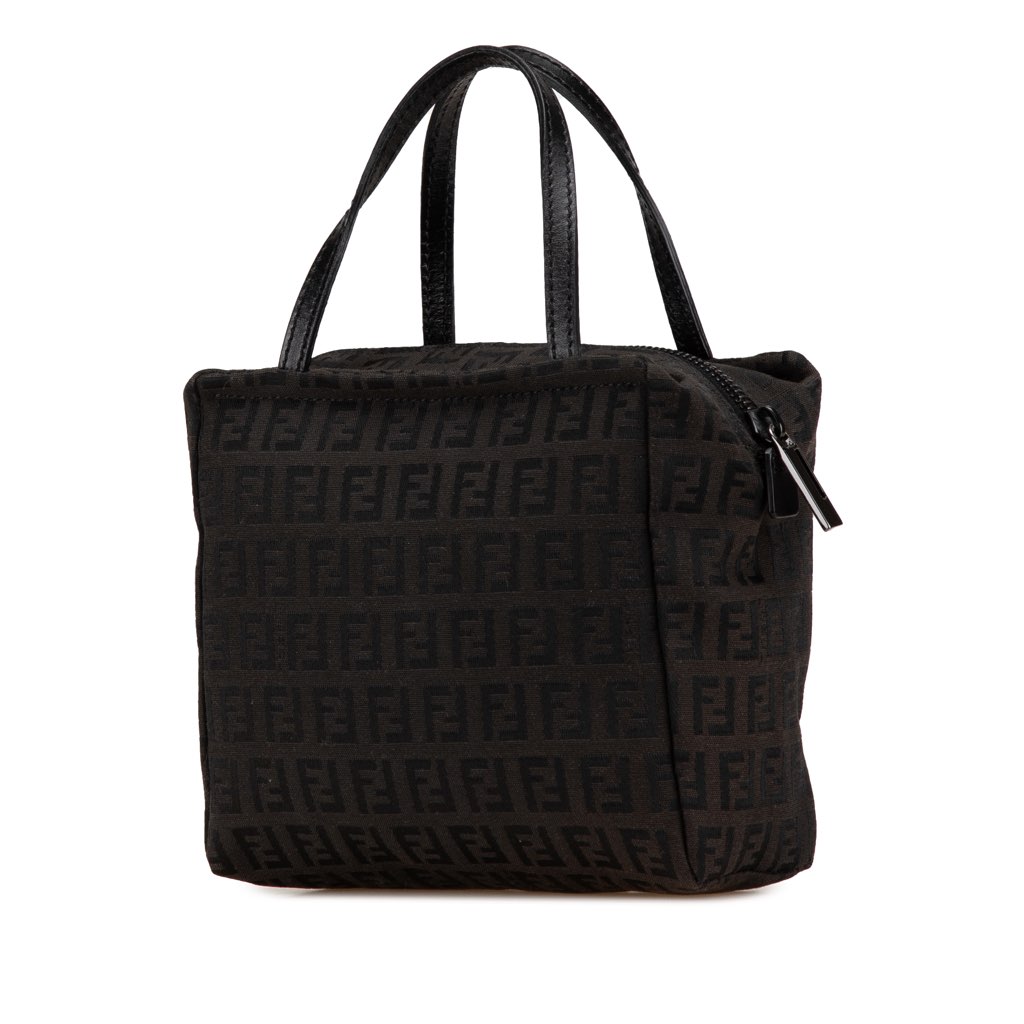 Fendi Mini Zucchino Canvas Handbag - 2