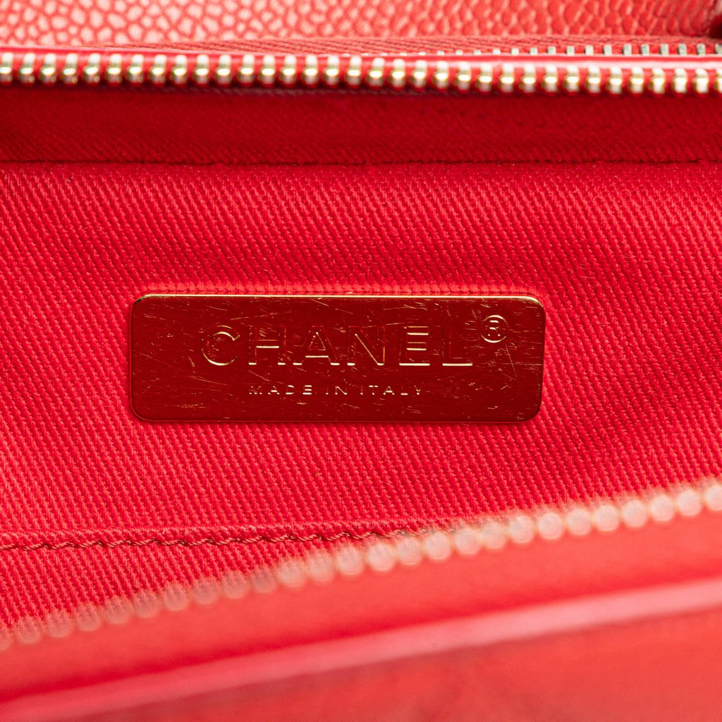 Chanel Small Quilted Caviar Top Handle Camera Bag - Detail 1