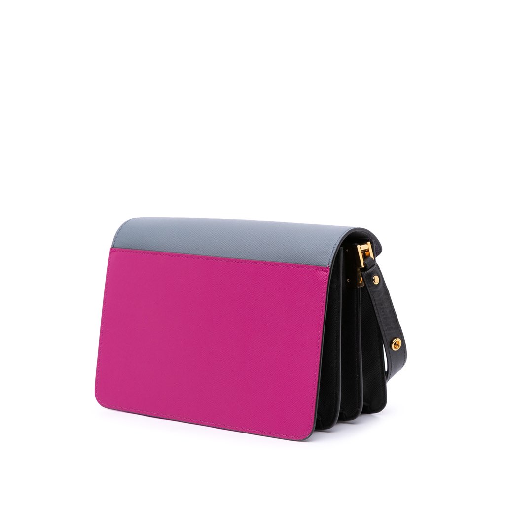 Marni Tricolor Leather Trunk Crossbody - 2