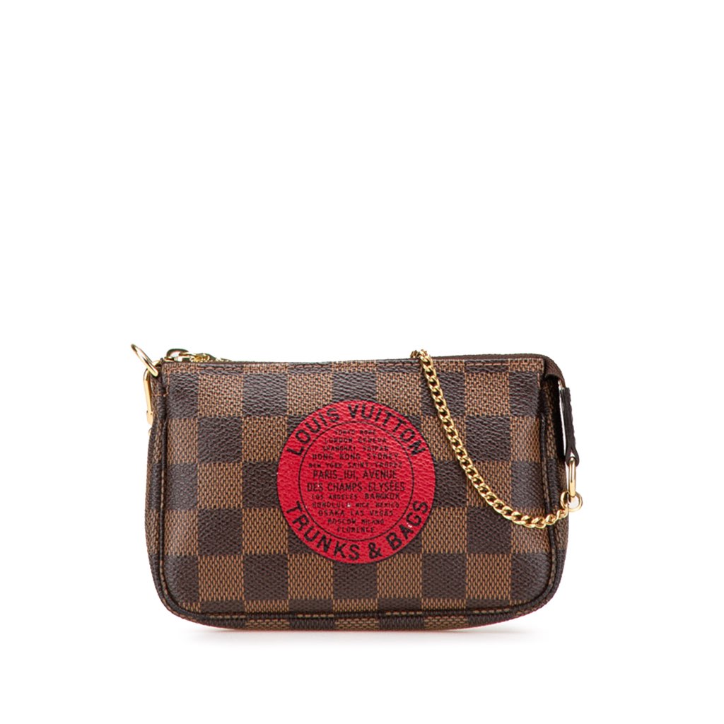 Louis Vuitton Damier Ebene Trunks and Bags Mini Pochette Accessoires