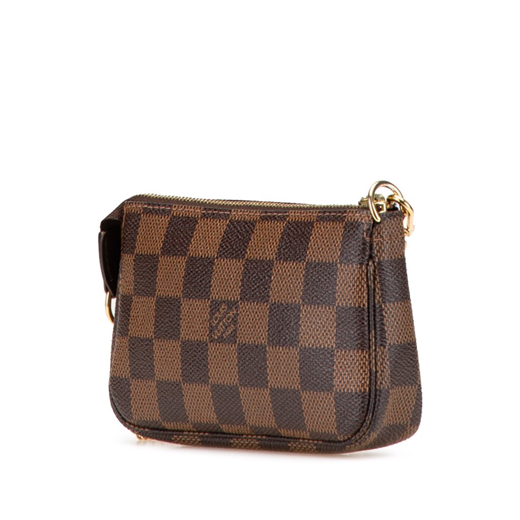 Louis Vuitton Damier Ebene Trunks and Bags Mini Pochette Accessoires - Back view