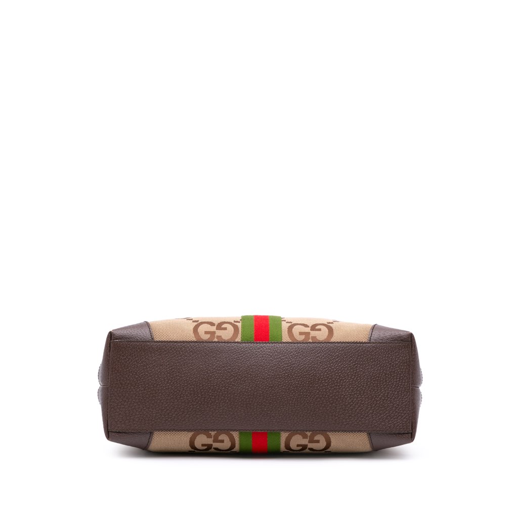 Gucci Medium Jumbo GG Canvas Web Ophidia Tote - 3