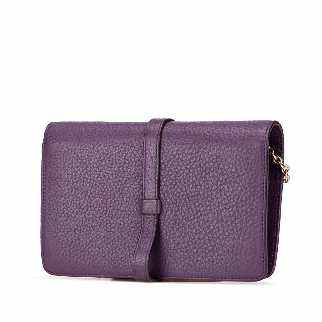 Gucci Pebbled Calfskin Piston Broadway Evening Bag - 2