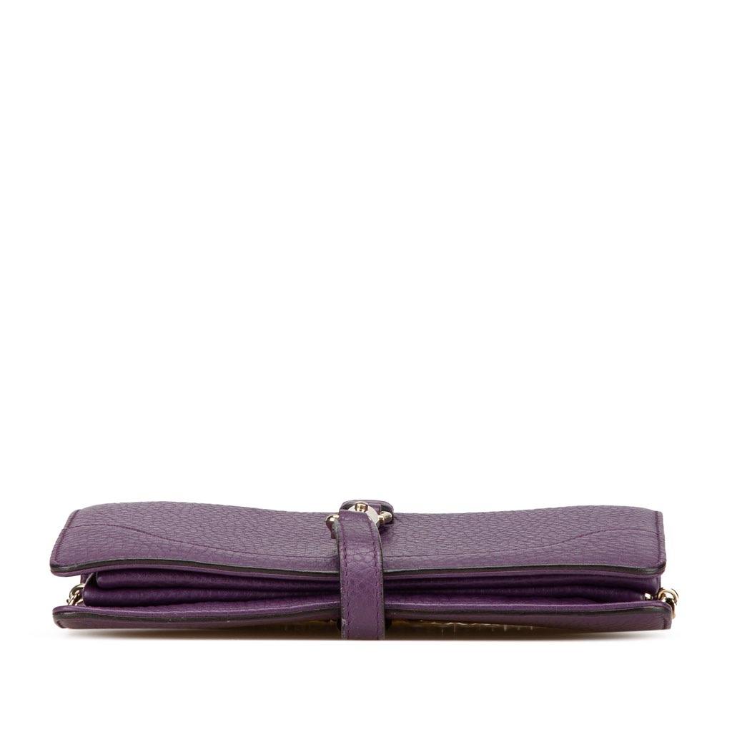 Gucci Pebbled Calfskin Piston Broadway Evening Bag - 3