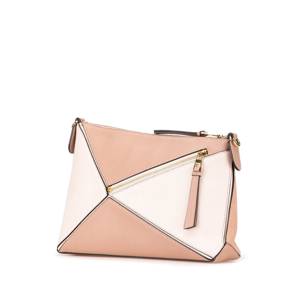 Loewe Mini Leather and Suede Puzzle Crossbody - 2