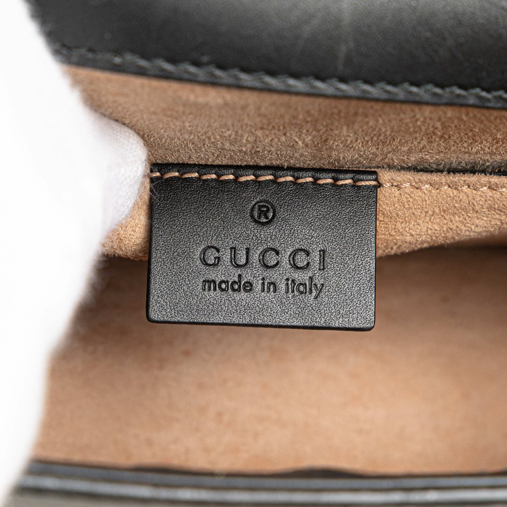 Gucci Mini Leather Web Sylvie Chain Crossbody - Side view