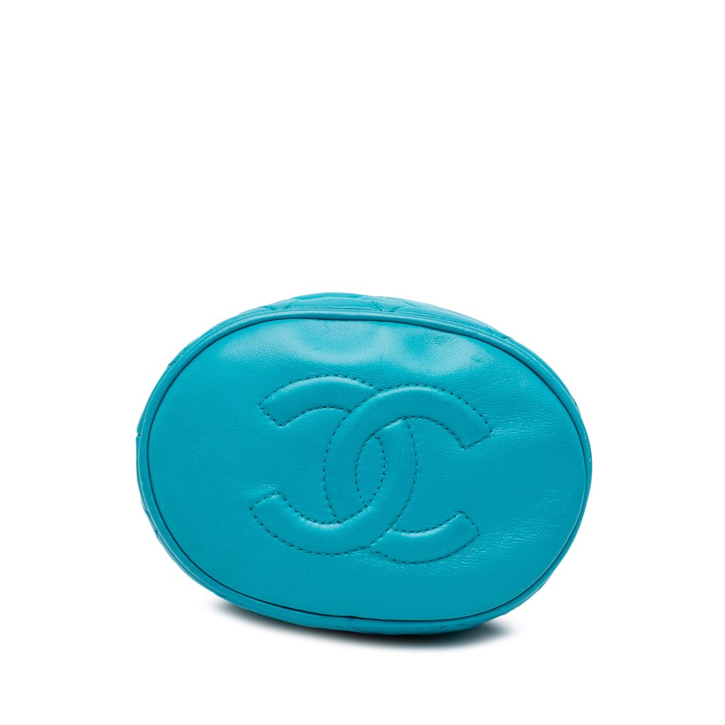 Chanel Quilted Lambskin Drawstring Tassel Bucket Bag - Image 6