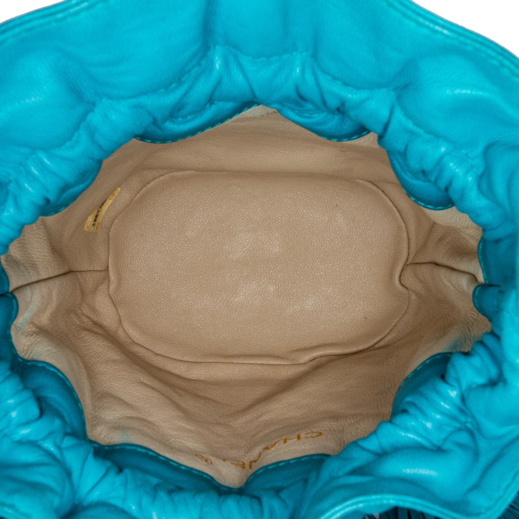 Chanel Quilted Lambskin Drawstring Tassel Bucket Bag - 4