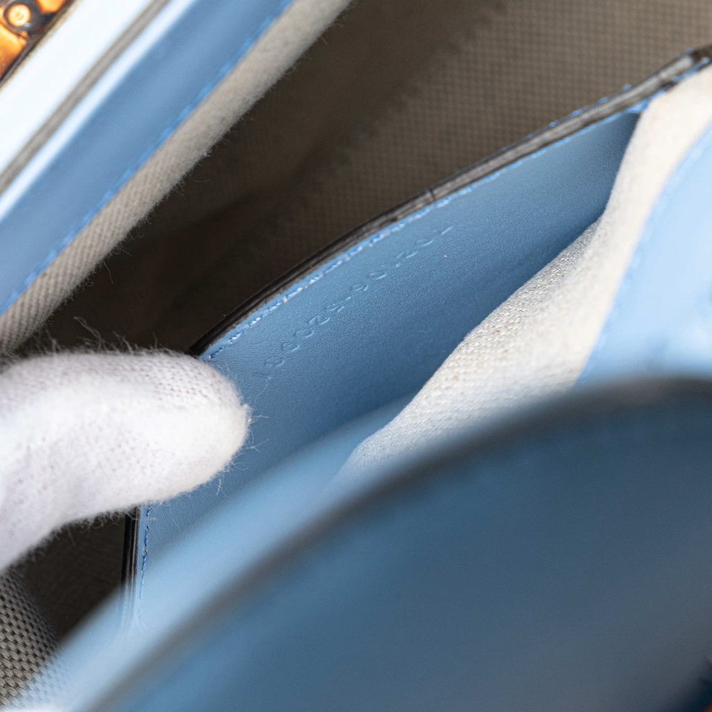 Gucci Mini Calfskin Bamboo Top Handle Bag - Detail 1