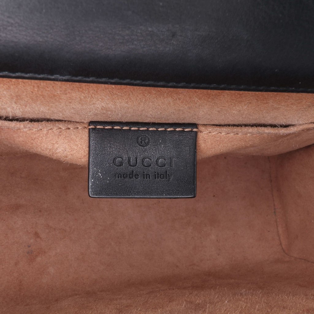 Gucci Small Pearl Studded Leather Padlock Crossbody - 5