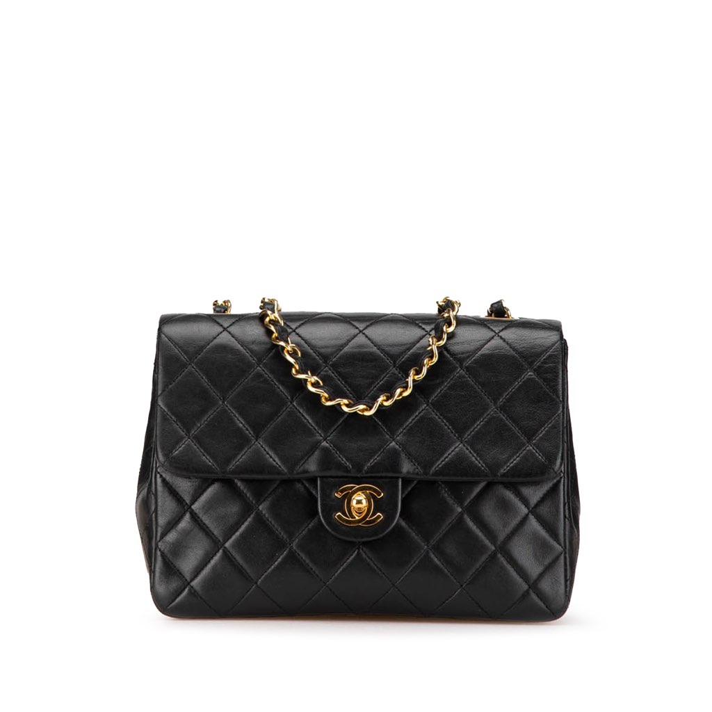 Chanel Mini Square Quilted Lambskin Single Flap