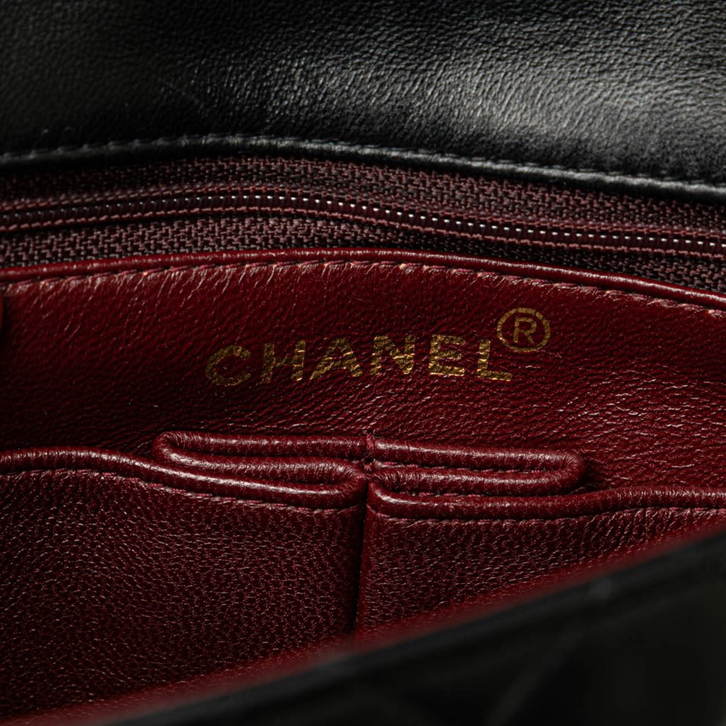 Chanel Mini Square Quilted Lambskin Single Flap - 5