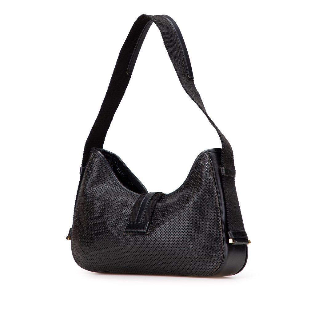 Gucci Perforated Calfskin Jackie Shoulder Bag - 2