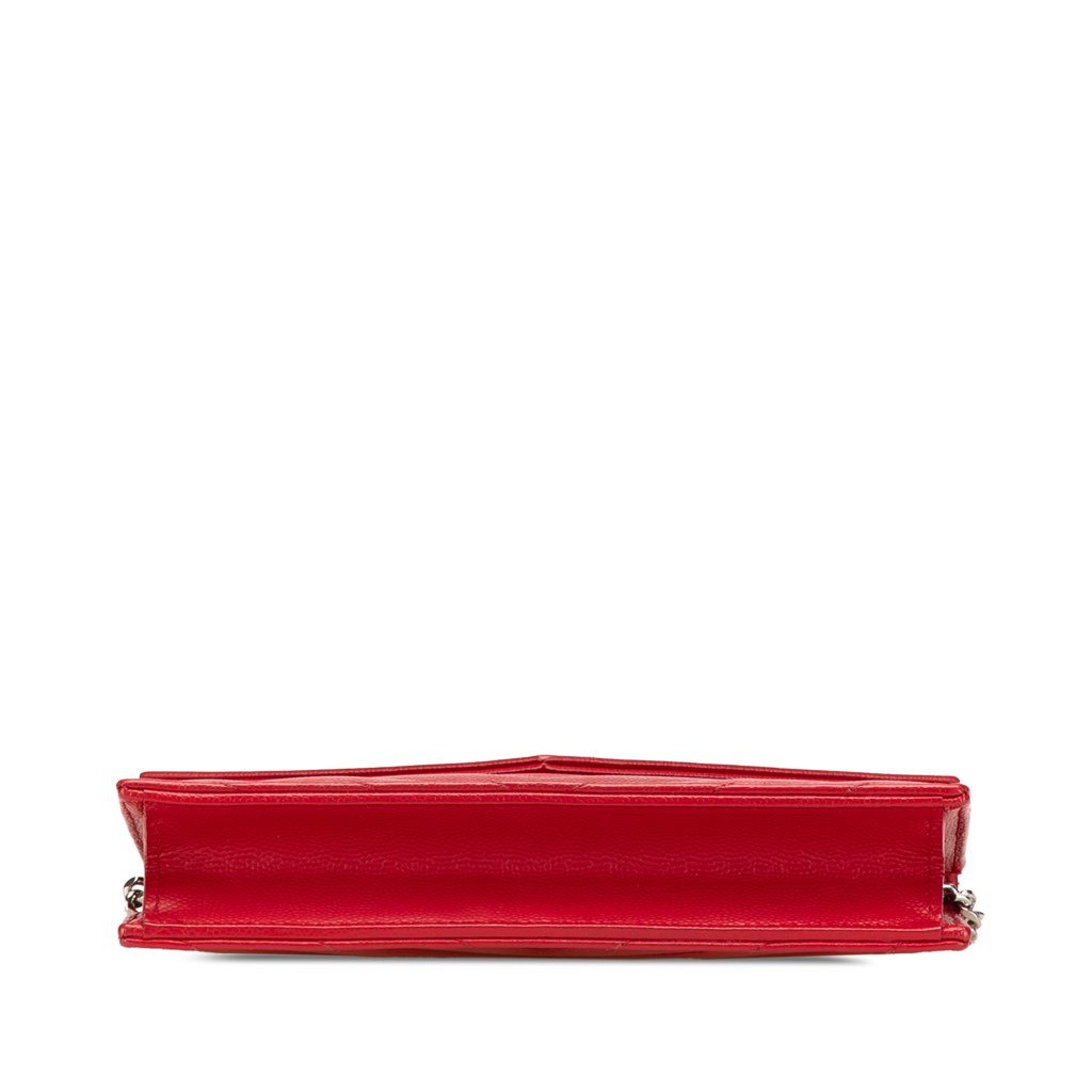 Saint Laurent Grain De Poudre Cassandre Chain Wallet - Image 6