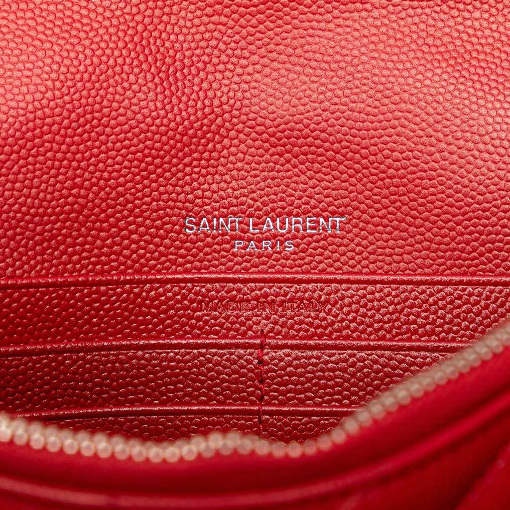 Saint Laurent Grain De Poudre Cassandre Chain Wallet - Detail 1