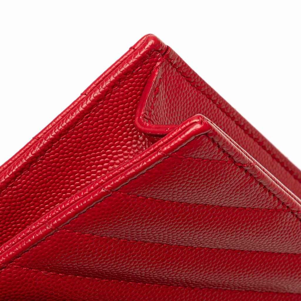 Saint Laurent Grain De Poudre Cassandre Chain Wallet - Image 11