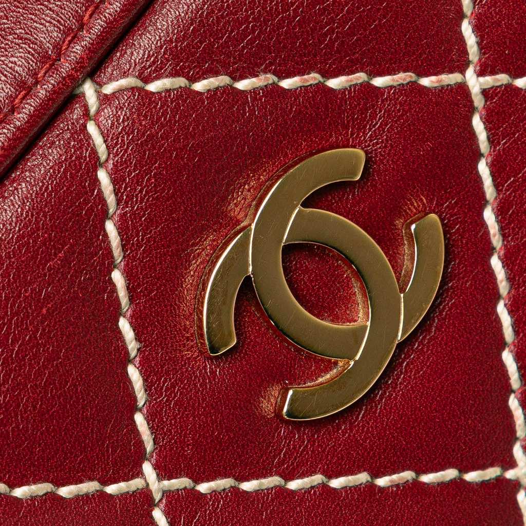 Chanel CC Lambskin Wild Stitch Handbag - Image 11