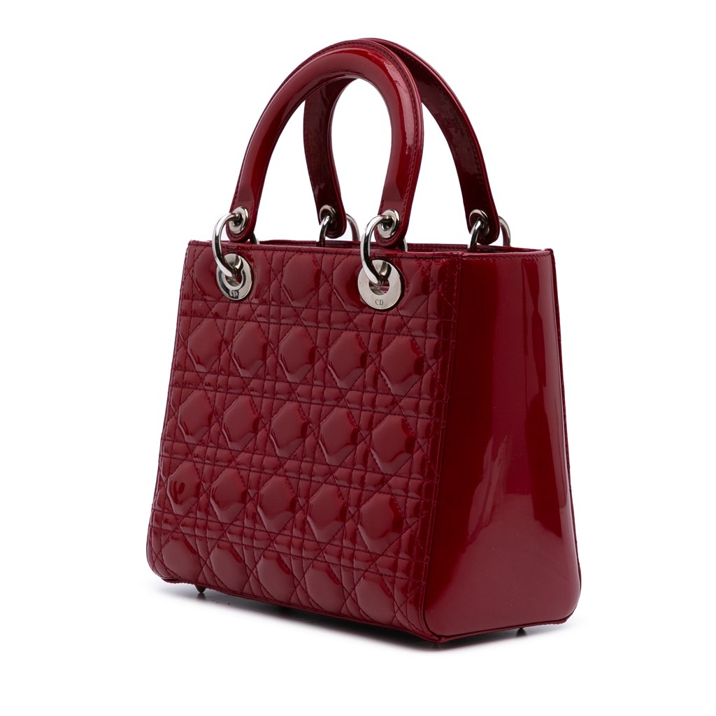 Dior Medium Patent Cannage Lady Dior - 2