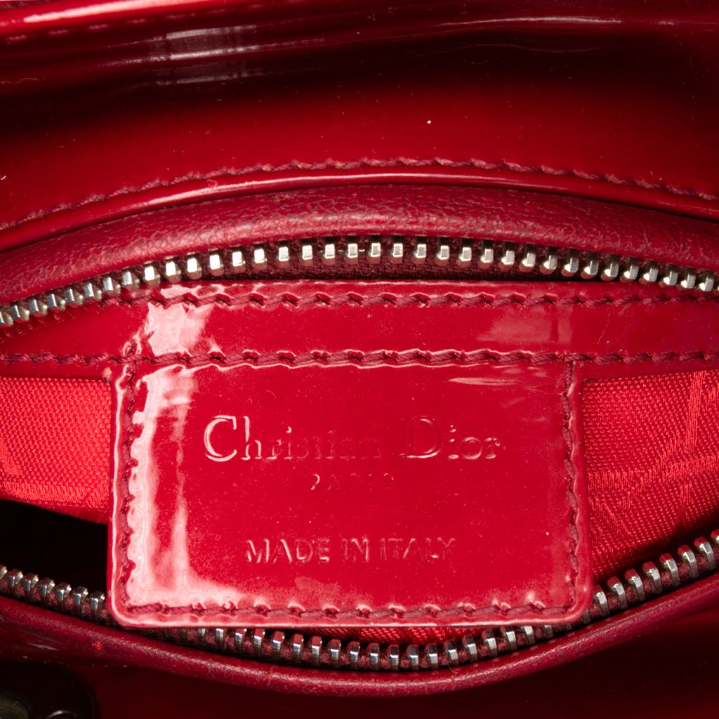 Dior Medium Patent Cannage Lady Dior - 5