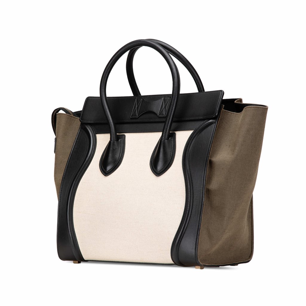 Celine Mini Canvas Tricolor Luggage Tote - 2